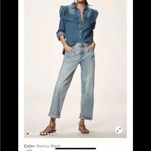 NWT Pilcro Baggy Slim Boyfriend High-Rise Relaxed Jeans, size 31 $148 Retail